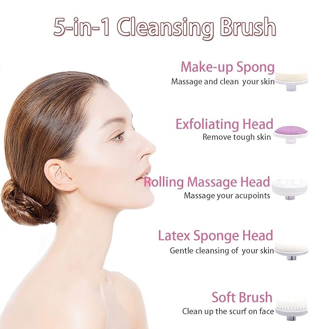5-in-1 Facial Cleansing Brush