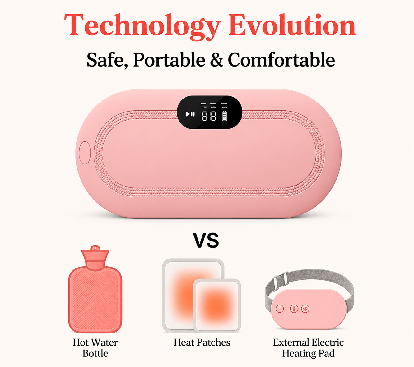 Better than hot water bottle, heat patches